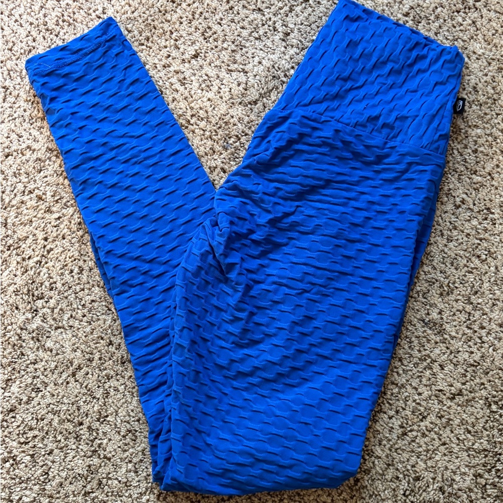 Born Primitive Textured Blue Leggings